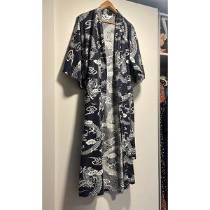 Mens Robe, Size Large, Year of the Dragon Vintage Loungewear